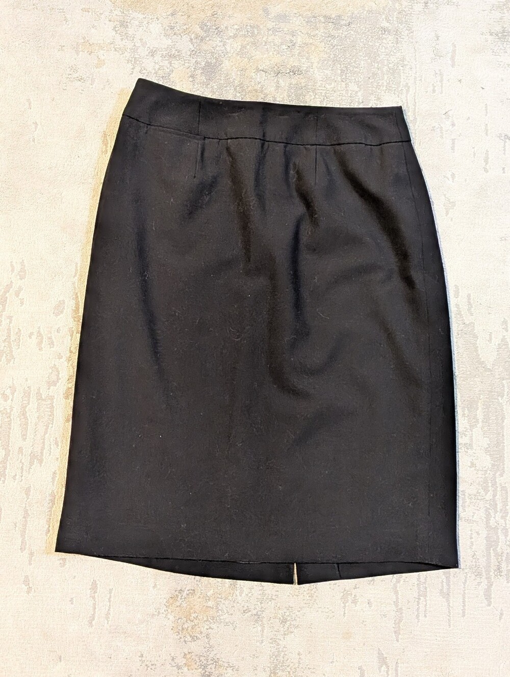Black Calvin Klein 2 Stretch Pencil Skirt Lined Knee Length
